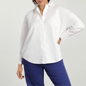 EVERLANE The Oversized Poplin Shirt NWOT crisp white button up